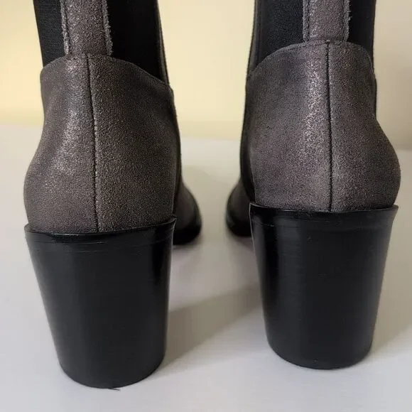 Corso Como Size 6.5 Hurray Dusted Metallic Gunmetal Heeled Boots, NEW - Picture 7 of 15